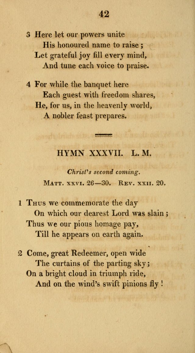 Hymns for the Lords Supper: original and selected. (2nd ed.) page 42