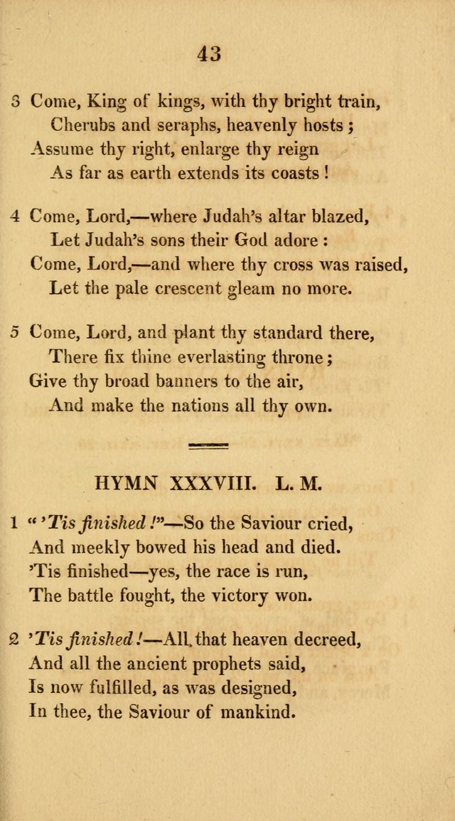 Hymns for the Lords Supper: original and selected. (2nd ed.) page 43