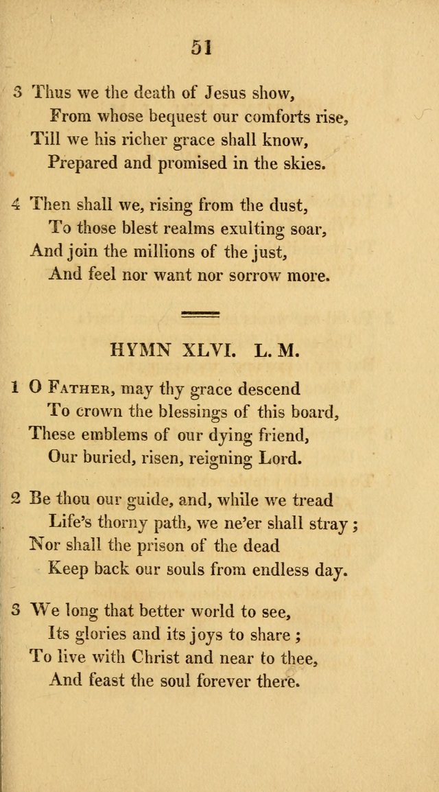 Hymns for the Lords Supper: original and selected. (2nd ed.) page 51