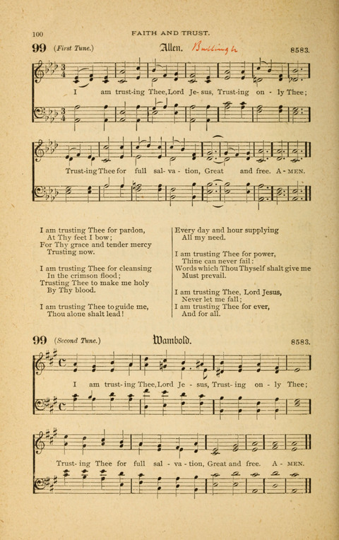 Hymnal with Music for Children page 100