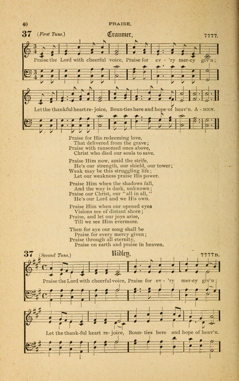 Hymnal with Music for Children page 40