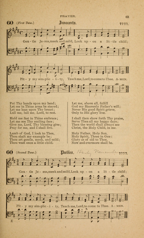 Hymnal with Music for Children page 63