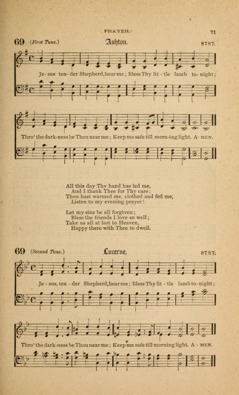 Hymnal with Music for Children page 71