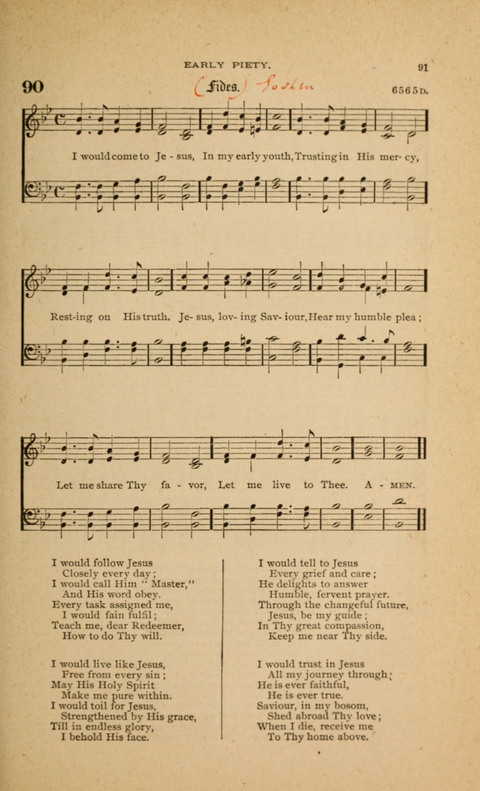 Hymnal with Music for Children page 91