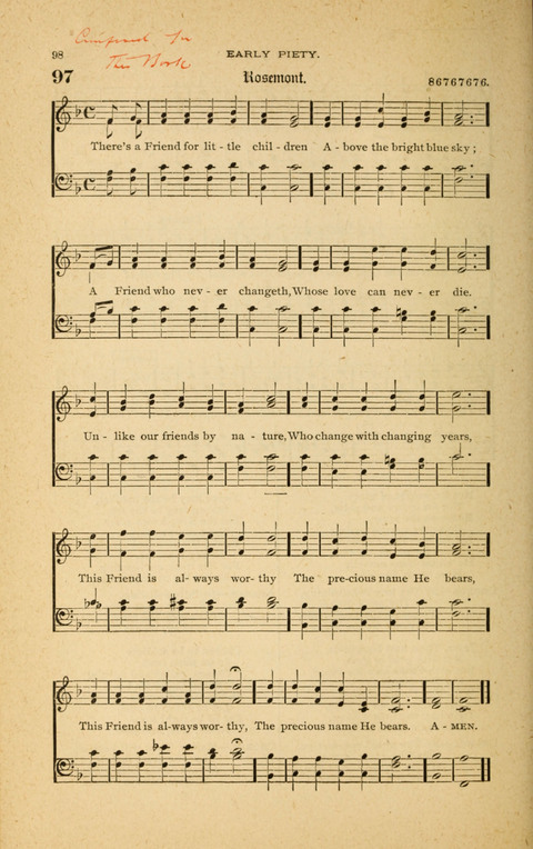 Hymnal with Music for Children page 98