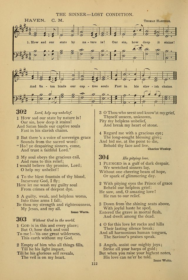 Hymnal of the Methodist Episcopal Church: with tunes page 109