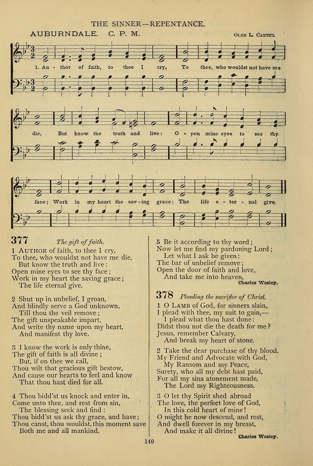 Hymnal of the Methodist Episcopal Church: with tunes page 137