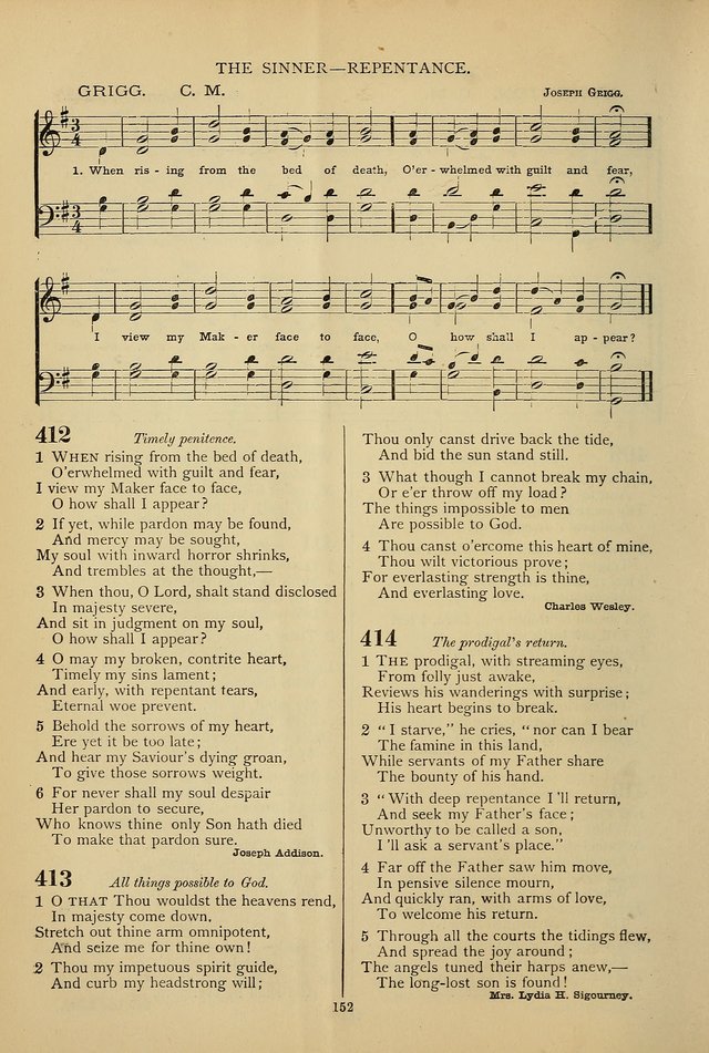 Hymnal of the Methodist Episcopal Church: with tunes page 149