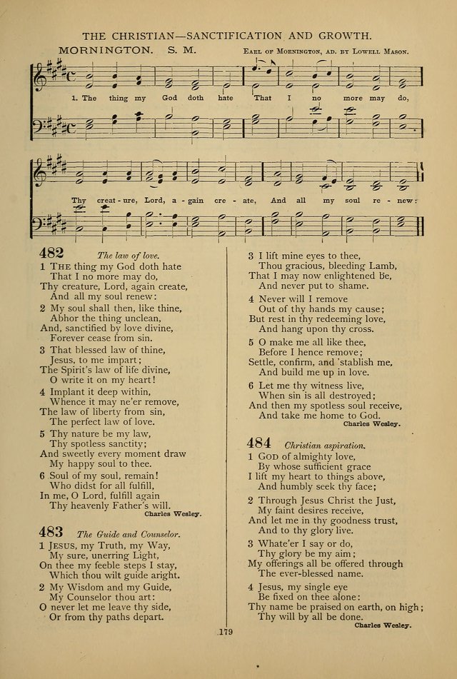 Hymnal of the Methodist Episcopal Church: with tunes page 176