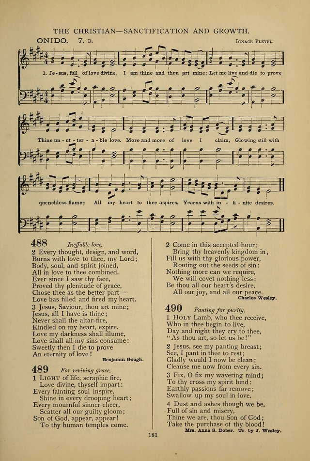 Hymnal of the Methodist Episcopal Church: with tunes page 178