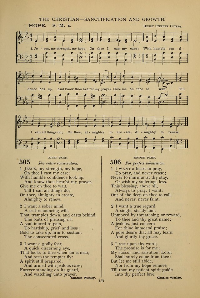 Hymnal of the Methodist Episcopal Church: with tunes page 184