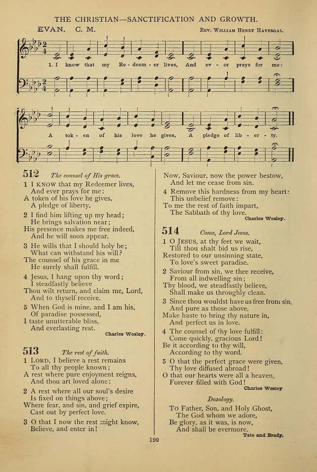 Hymnal of the Methodist Episcopal Church: with tunes page 187