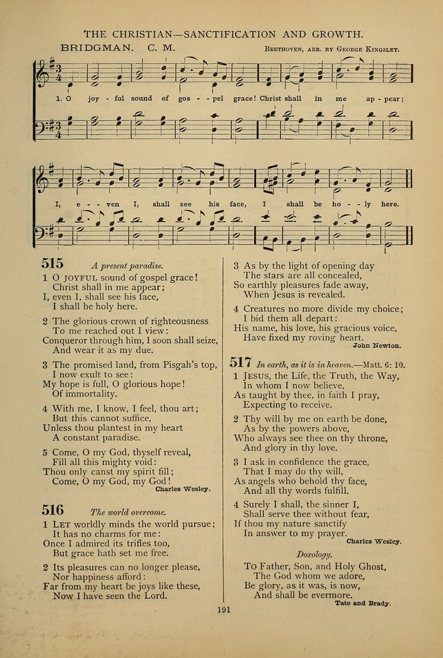 Hymnal of the Methodist Episcopal Church: with tunes page 188