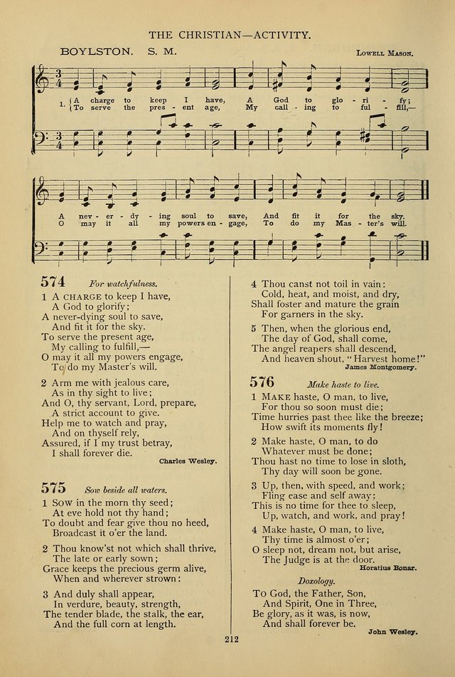 Hymnal of the Methodist Episcopal Church: with tunes page 209