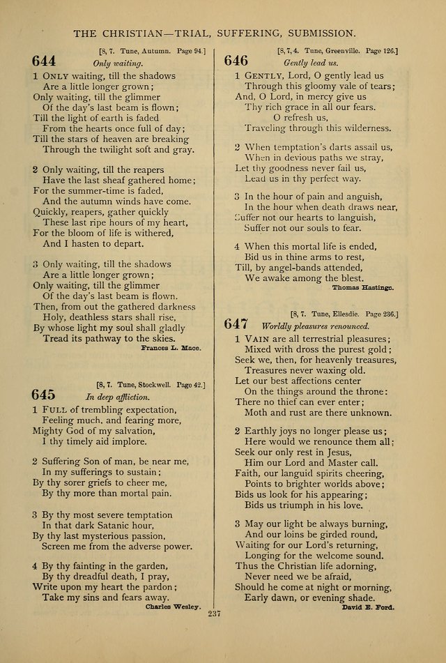 Hymnal of the Methodist Episcopal Church: with tunes page 234