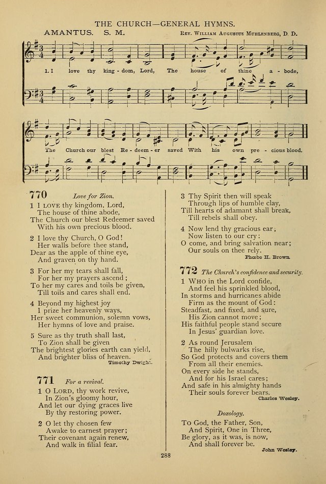 Hymnal of the Methodist Episcopal Church: with tunes page 285