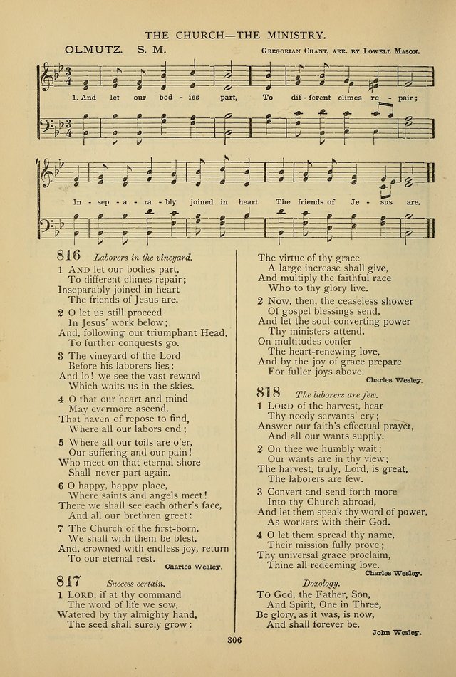 Hymnal of the Methodist Episcopal Church: with tunes page 303