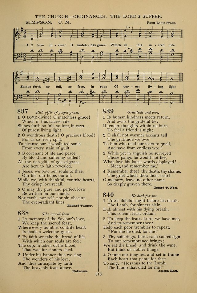 Hymnal of the Methodist Episcopal Church: with tunes page 310