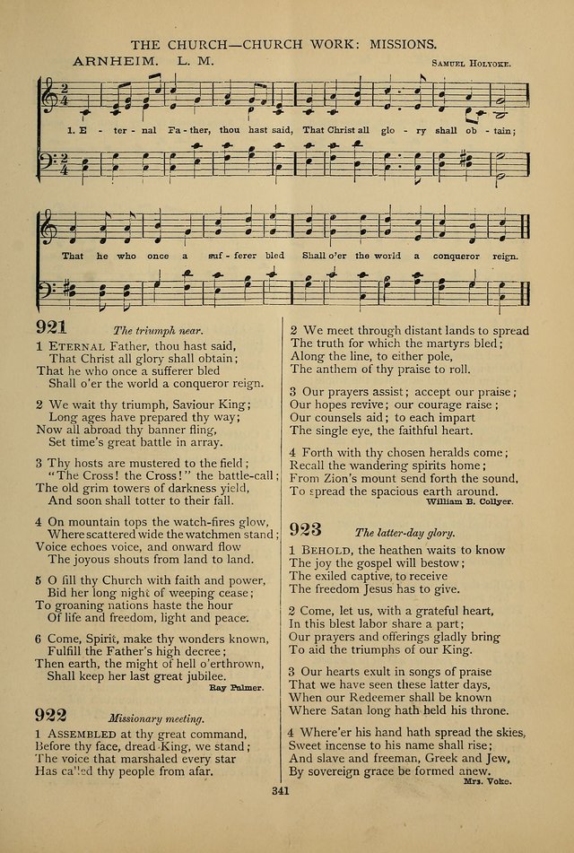 Hymnal of the Methodist Episcopal Church: with tunes page 338