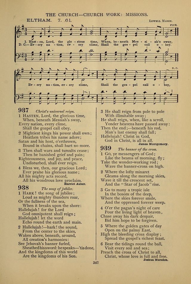 Hymnal of the Methodist Episcopal Church: with tunes page 344