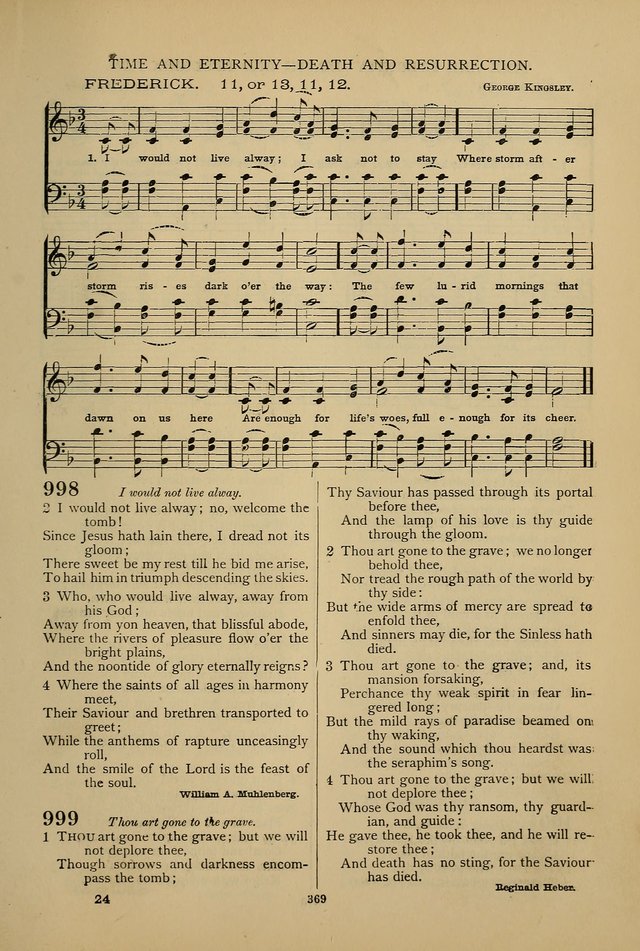 Hymnal of the Methodist Episcopal Church: with tunes page 366