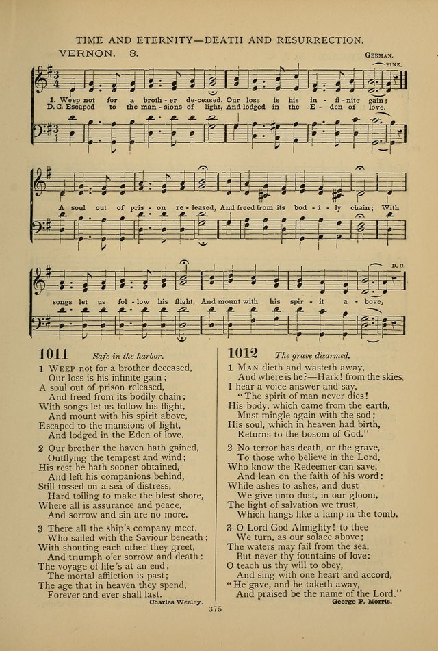 Hymnal of the Methodist Episcopal Church: with tunes page 372