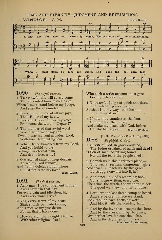 Hymnal of the Methodist Episcopal Church: with tunes page 376