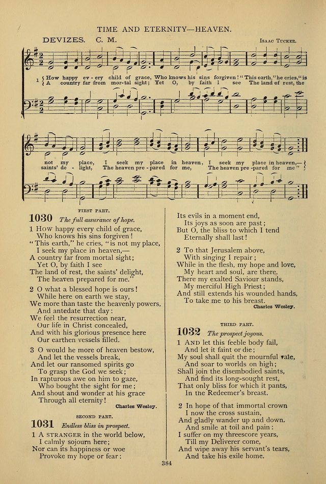 Hymnal of the Methodist Episcopal Church: with tunes page 381