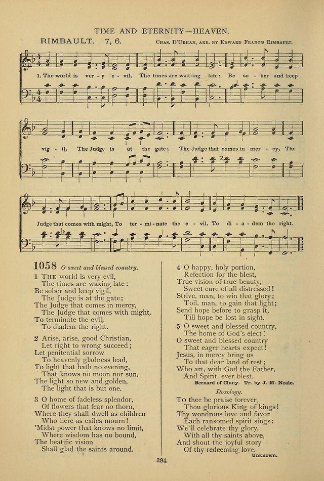 Hymnal of the Methodist Episcopal Church: with tunes page 391