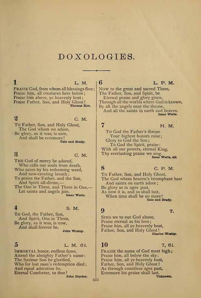 Hymnal of the Methodist Episcopal Church: with tunes page 420