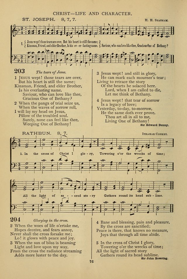 Hymnal of the Methodist Episcopal Church: with tunes page 73