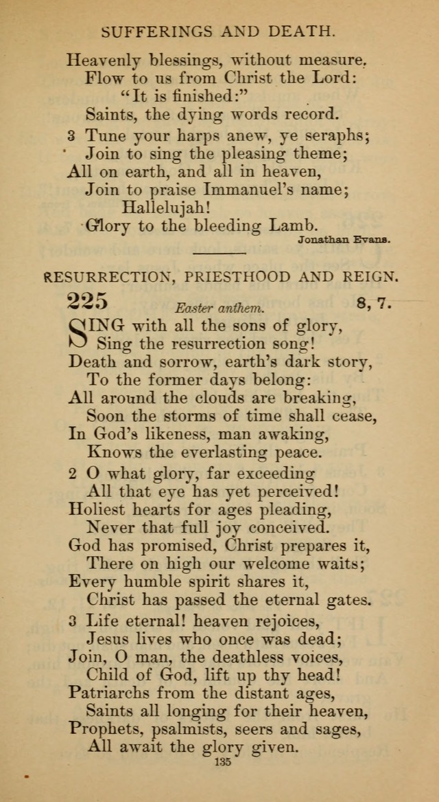 Hymnal of the Methodist Episcopal Church page 135