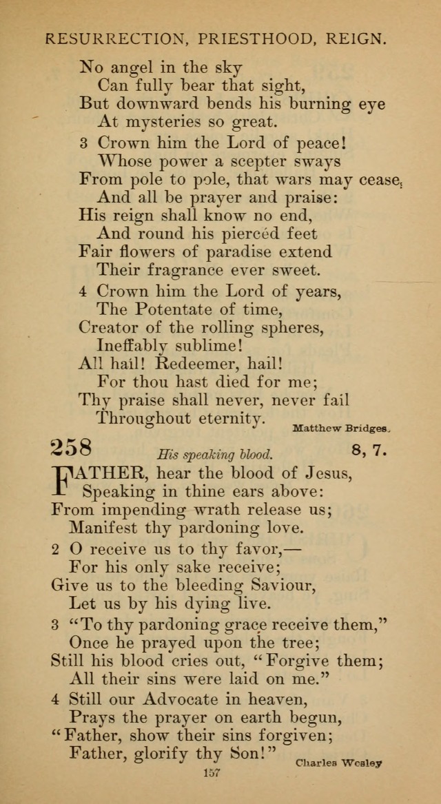 Hymnal of the Methodist Episcopal Church page 157