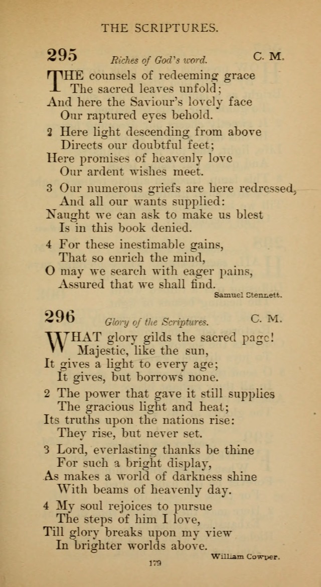 Hymnal of the Methodist Episcopal Church page 179