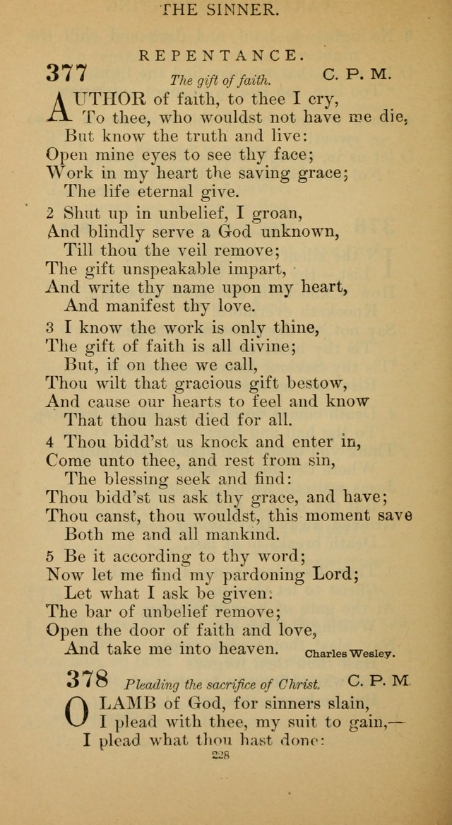 Hymnal of the Methodist Episcopal Church page 228