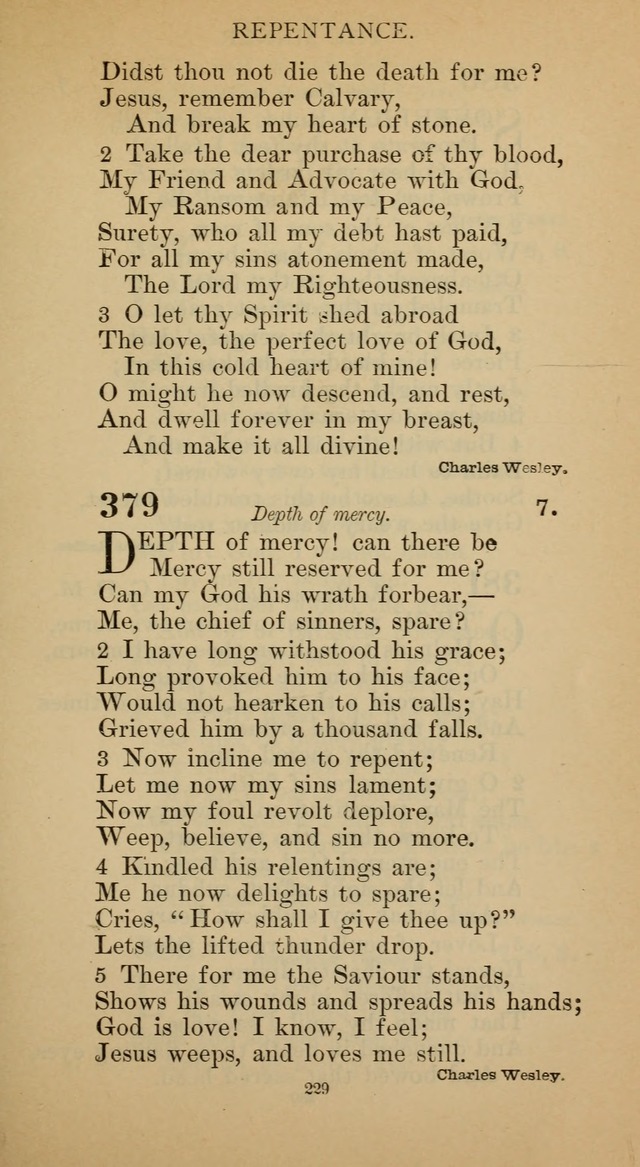 Hymnal of the Methodist Episcopal Church page 229