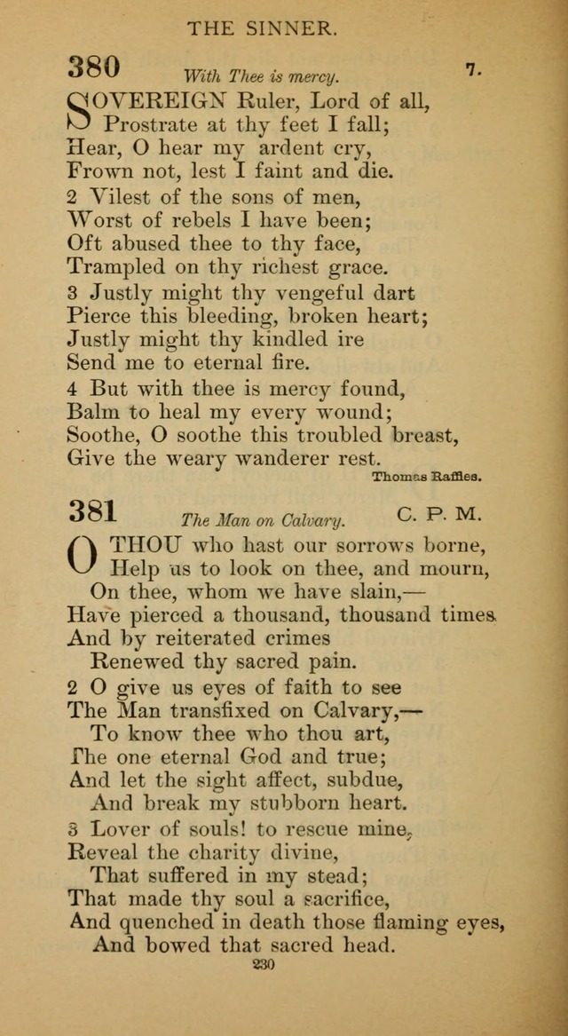 Hymnal of the Methodist Episcopal Church page 230