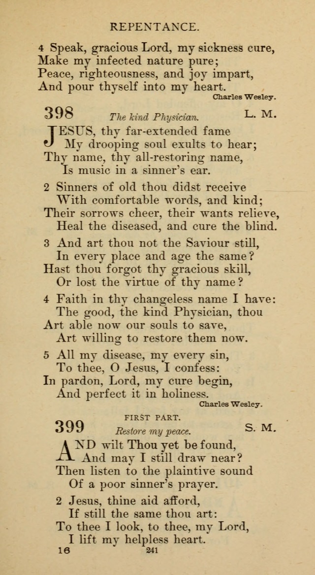 Hymnal of the Methodist Episcopal Church page 241