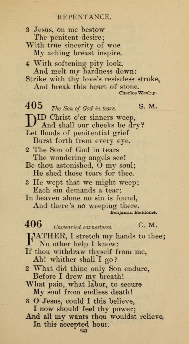 Hymnal of the Methodist Episcopal Church page 245