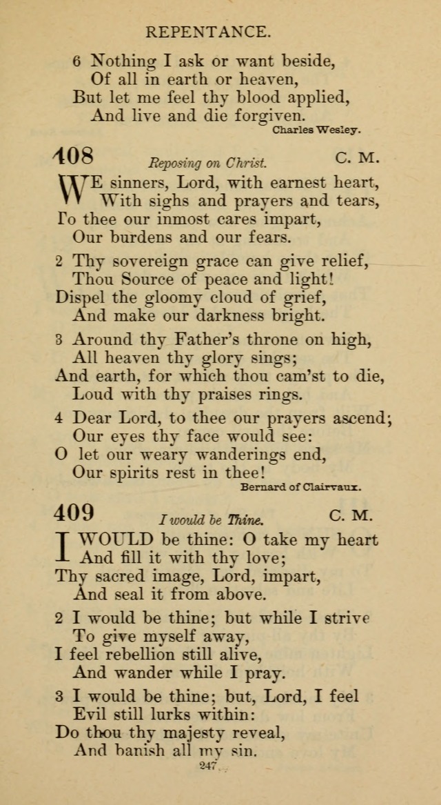 Hymnal of the Methodist Episcopal Church page 247