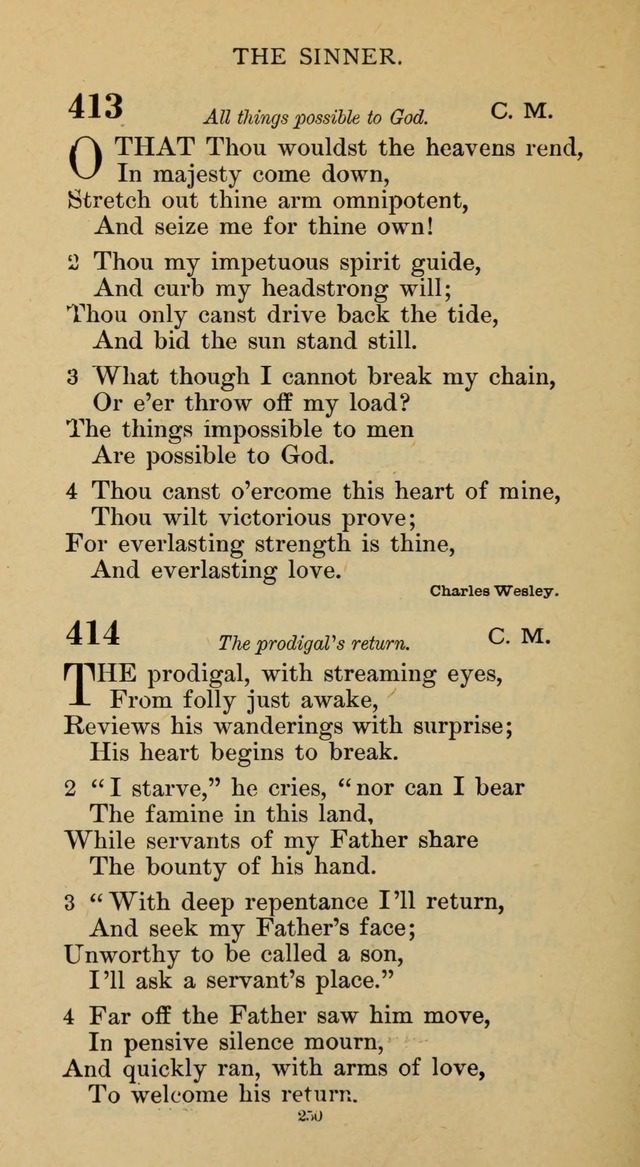 Hymnal of the Methodist Episcopal Church page 250