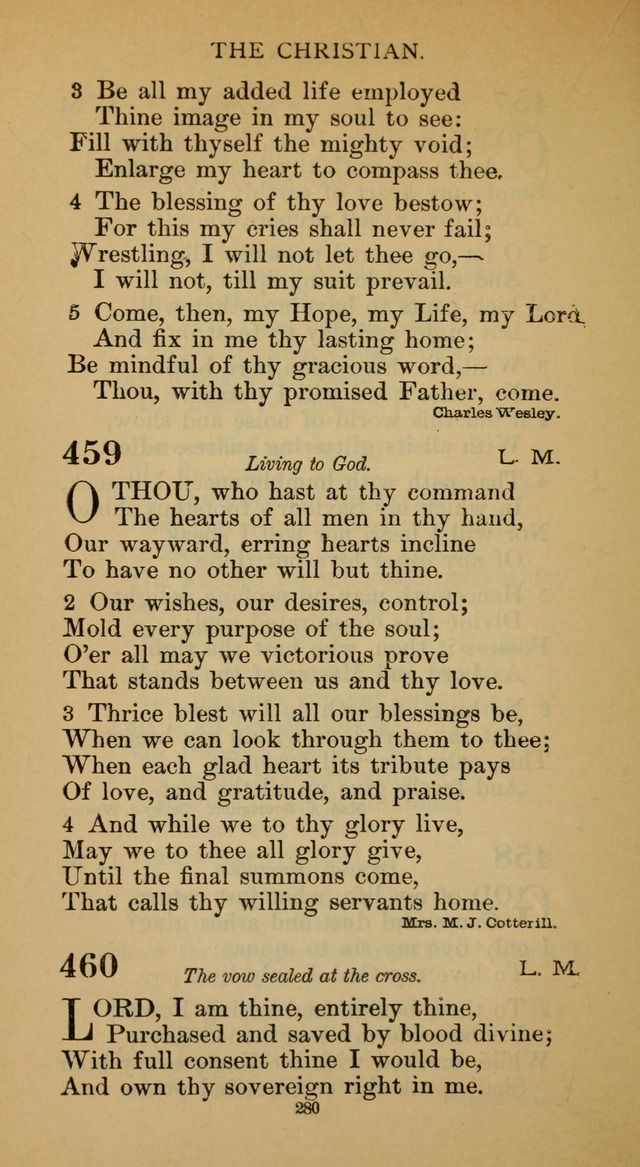 Hymnal of the Methodist Episcopal Church page 280