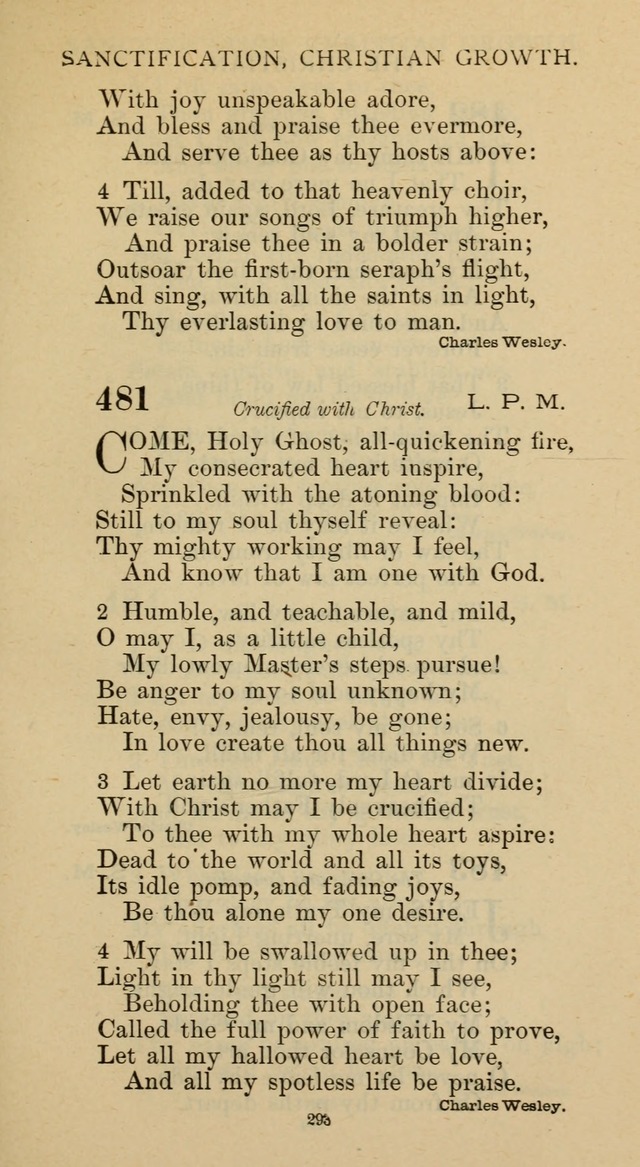 Hymnal of the Methodist Episcopal Church page 293