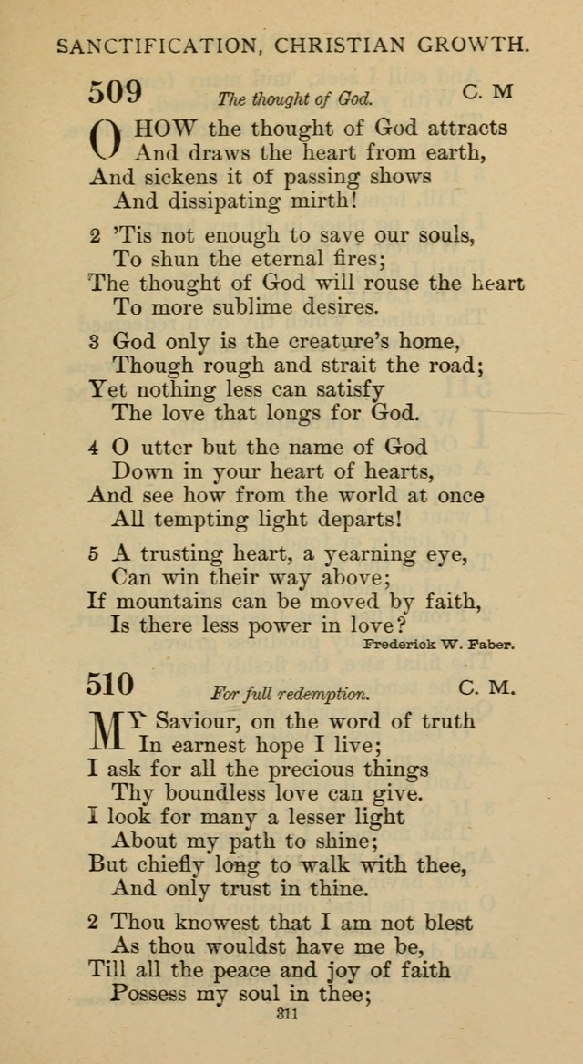 Hymnal of the Methodist Episcopal Church page 311