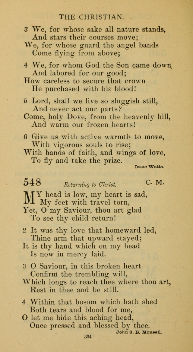 Hymnal of the Methodist Episcopal Church page 334