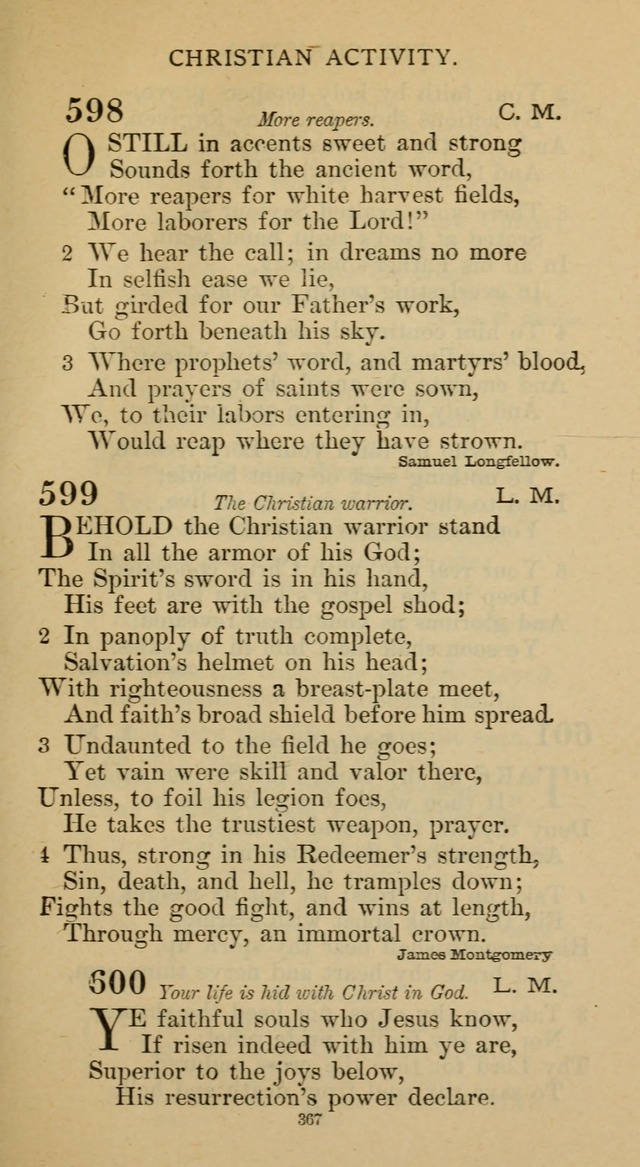 Hymnal of the Methodist Episcopal Church page 367