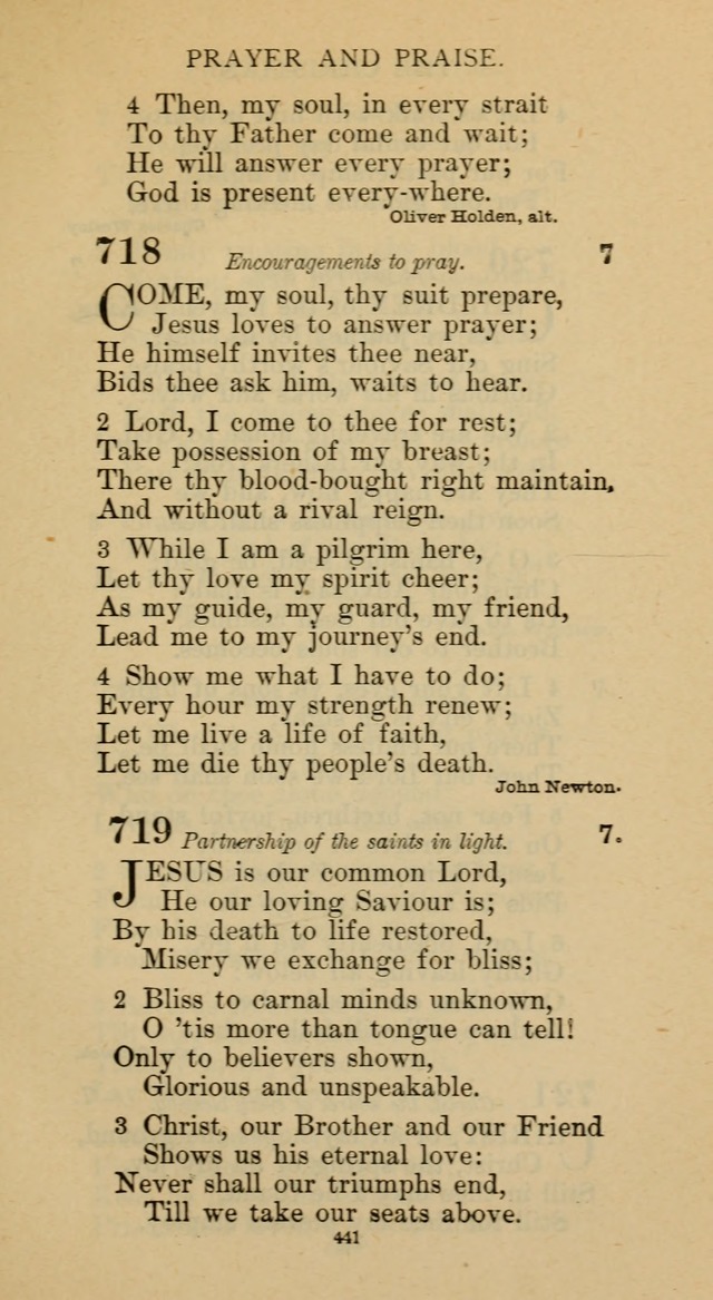 Hymnal of the Methodist Episcopal Church page 441