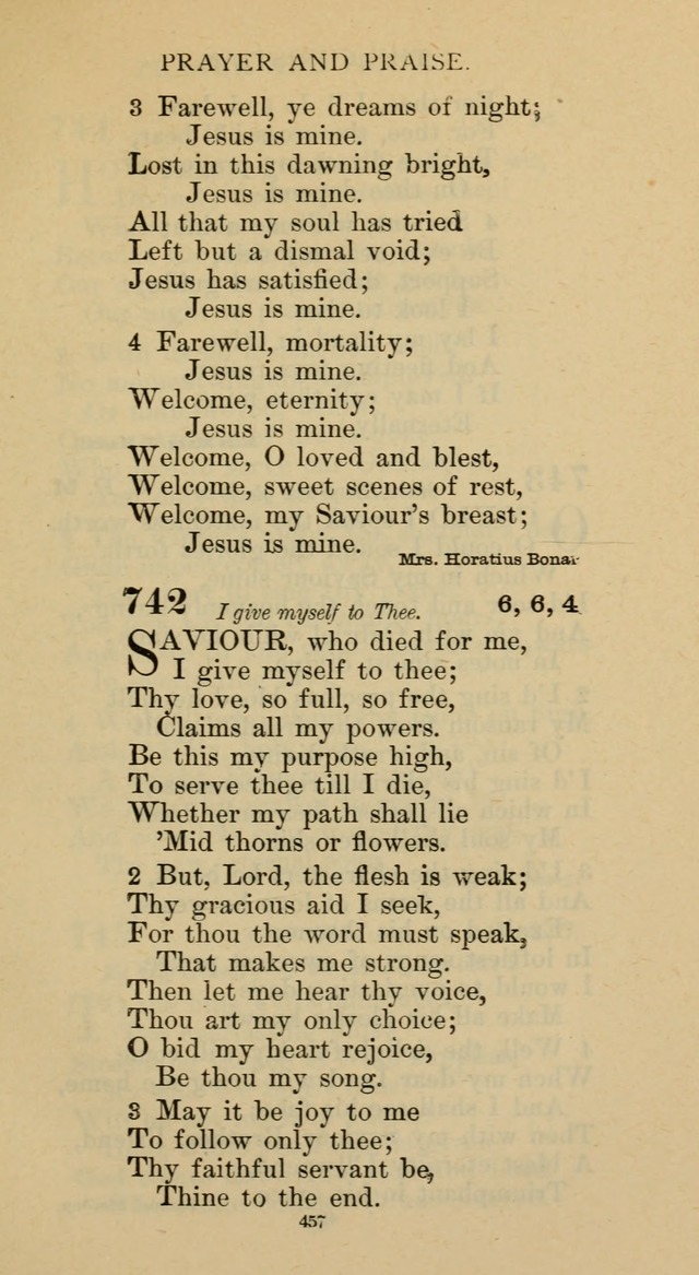 Hymnal of the Methodist Episcopal Church page 457