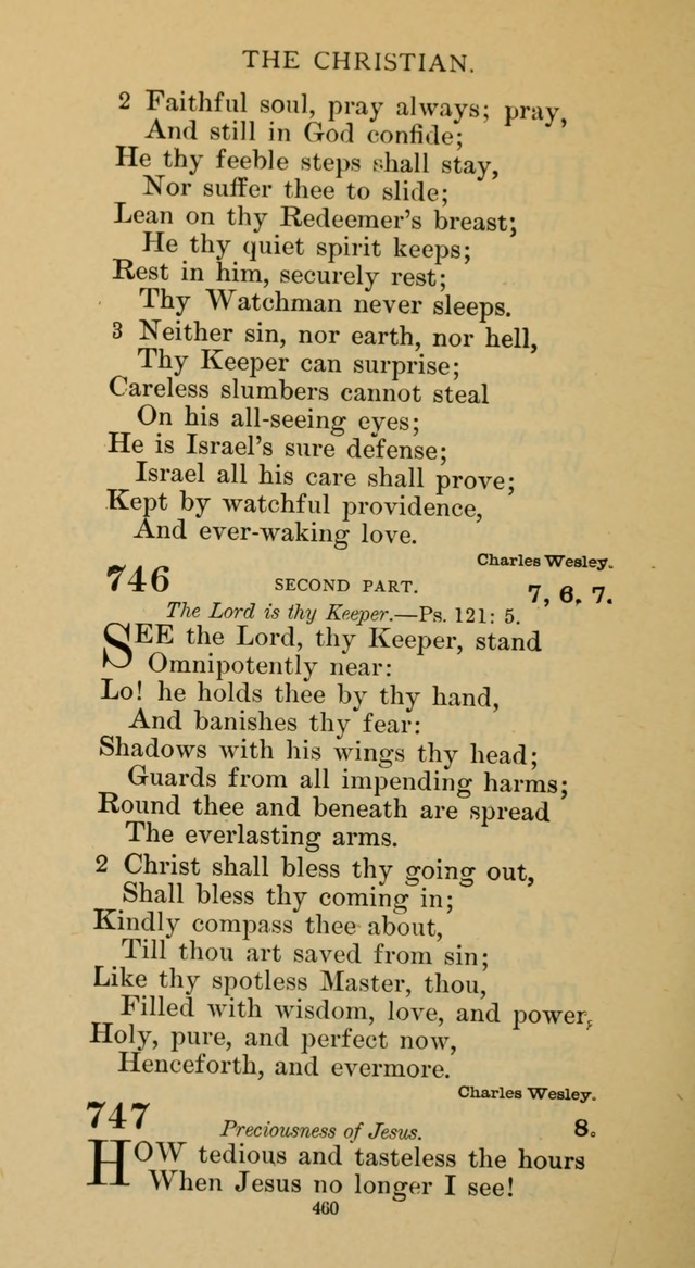 Hymnal of the Methodist Episcopal Church page 460