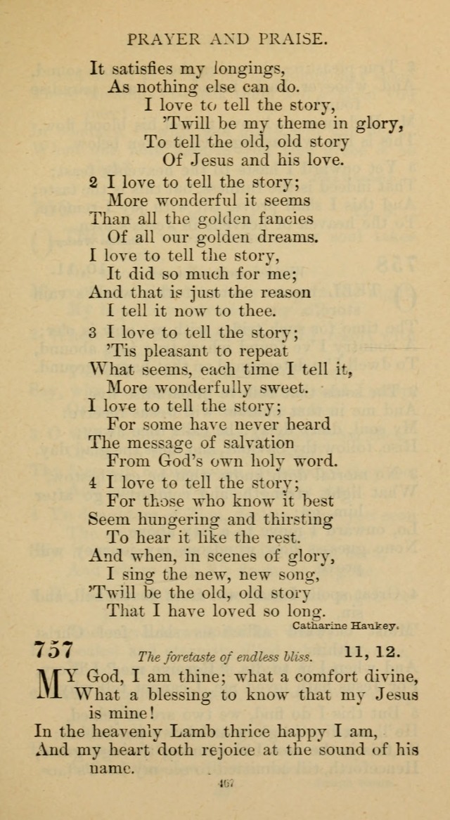 Hymnal of the Methodist Episcopal Church page 467